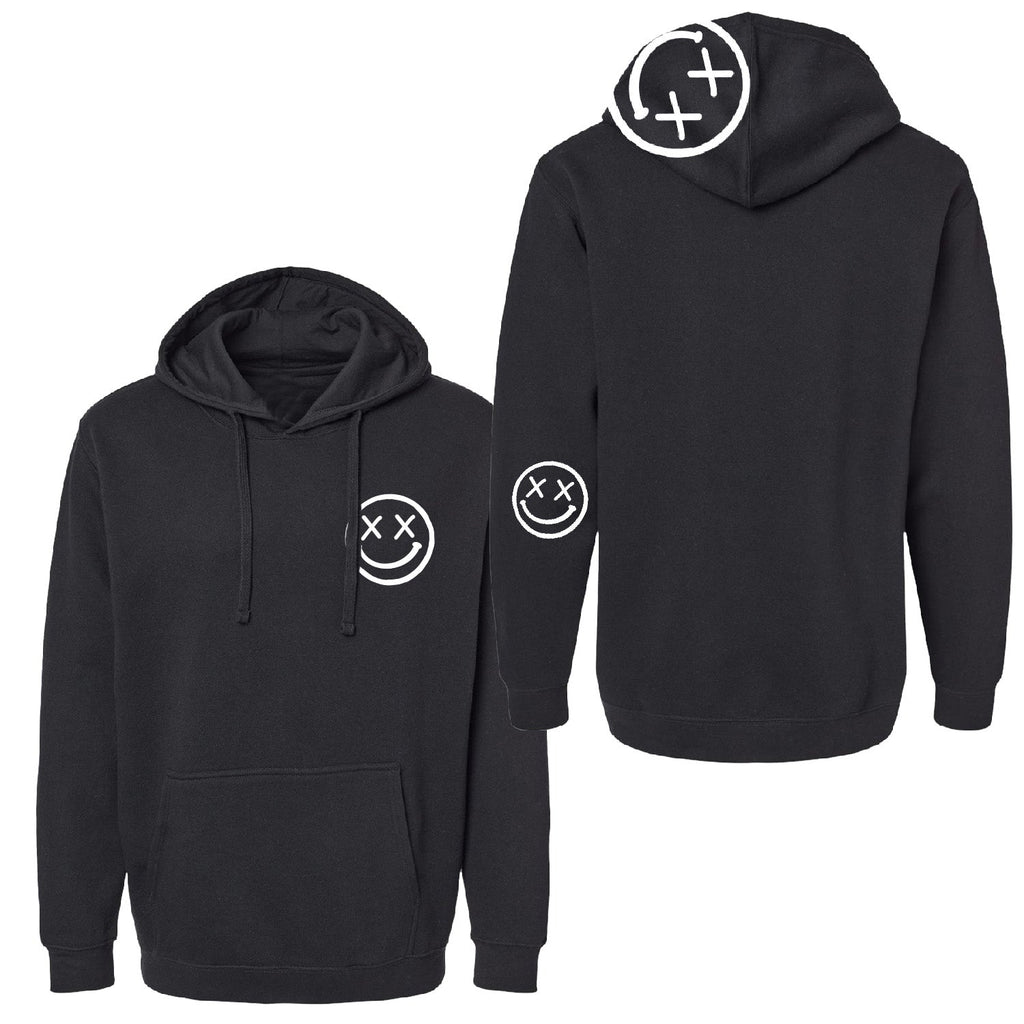 Salty Savage Unisex "OG Smile" Classic Cozy Hoodie | Dead Head Edition | Black/White - Salty Savage - Outerwear
