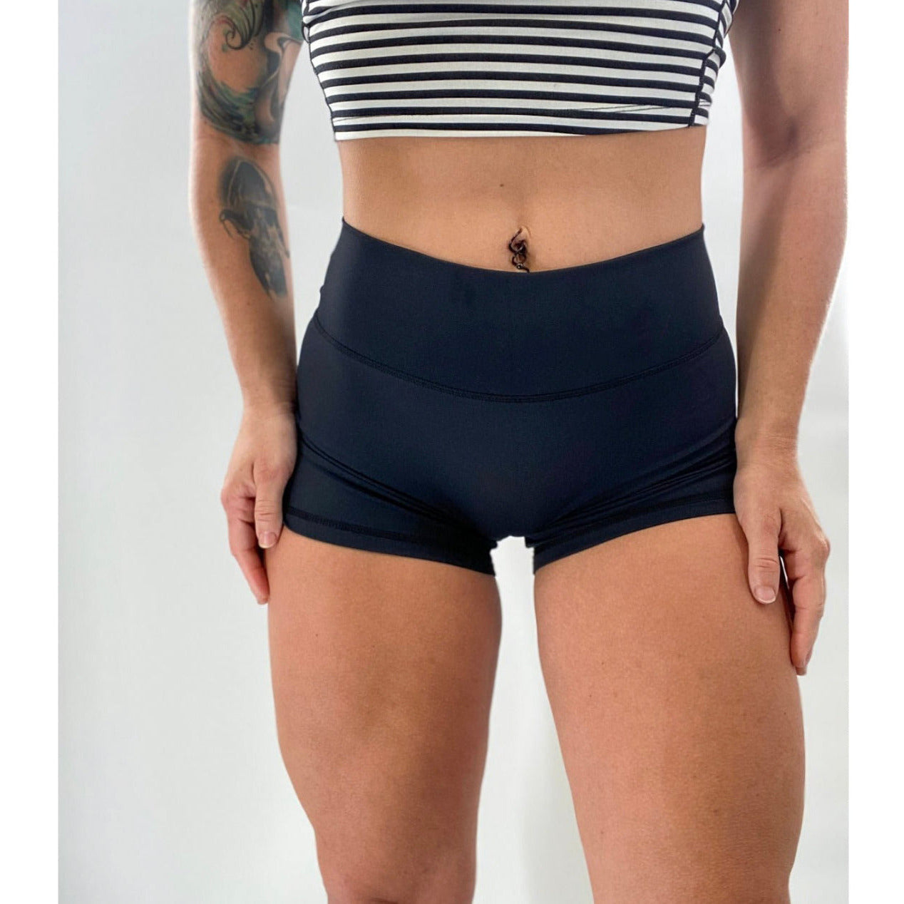 Sexy Yet Savage Collection - High Waisted Ladies Butt Scrunch Shorts