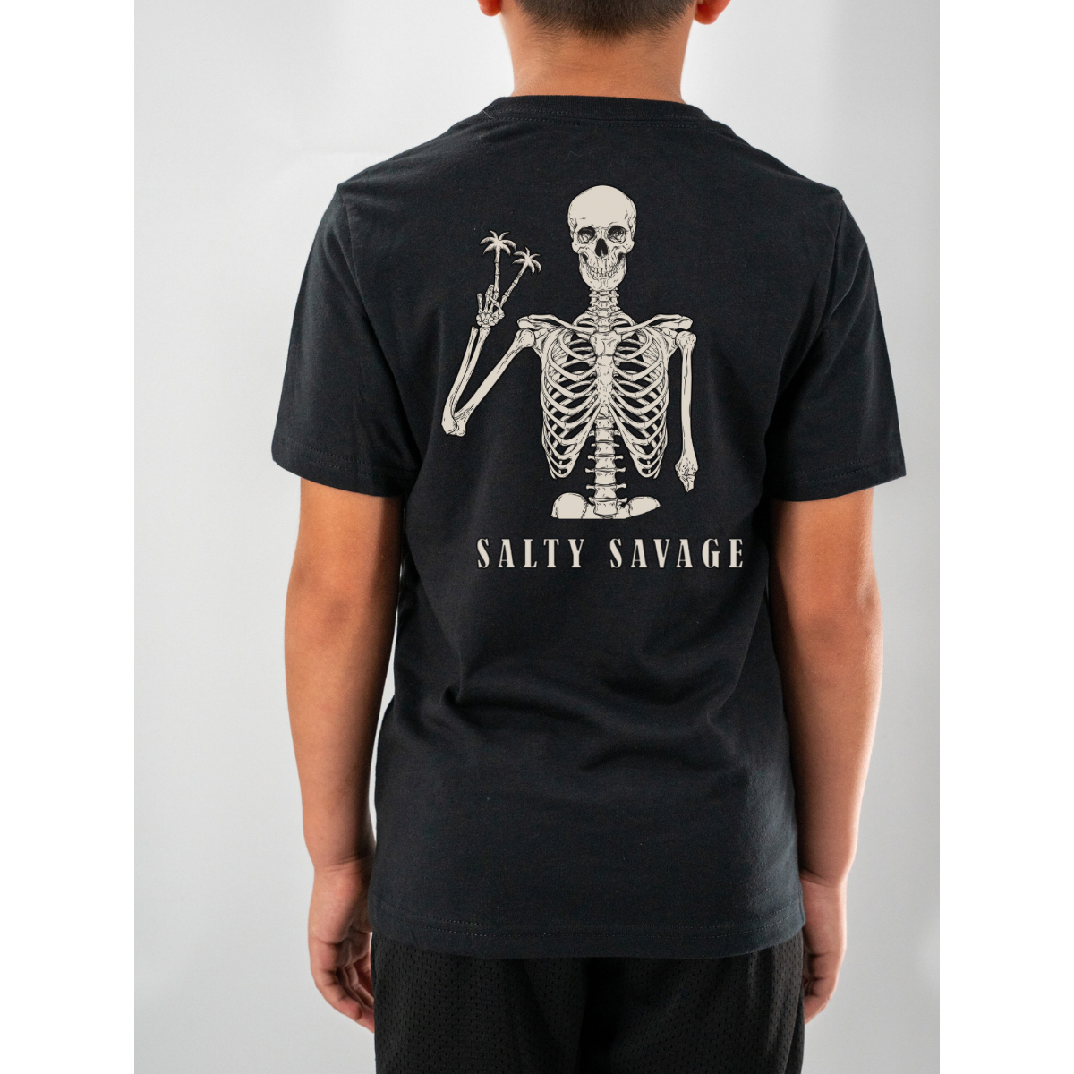 Salty Savage Unisex Youth “PEACE SKELETON” Tee
