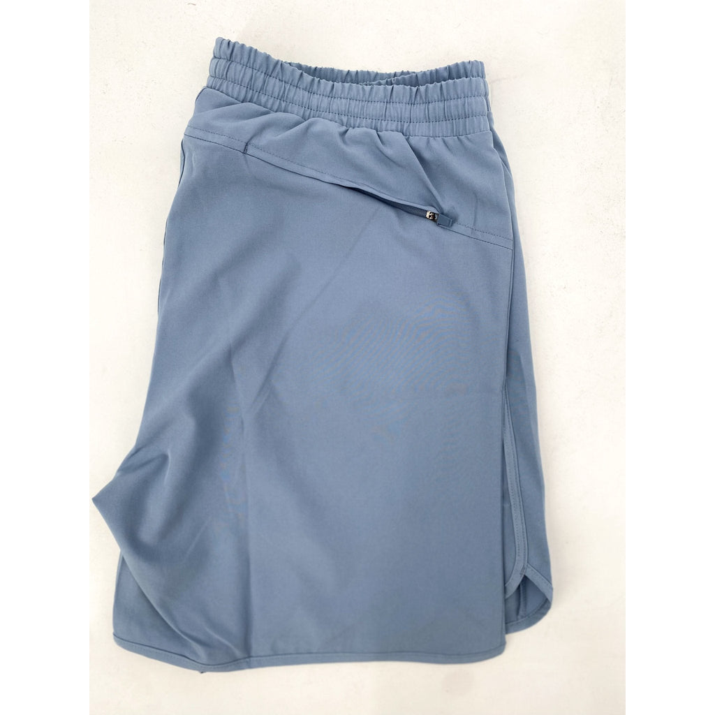 Salty Savage Men’s OG Smile Wave Cut Hybrid Training Shorts | Cool Blue - Salty Savage - Dudes Shorts