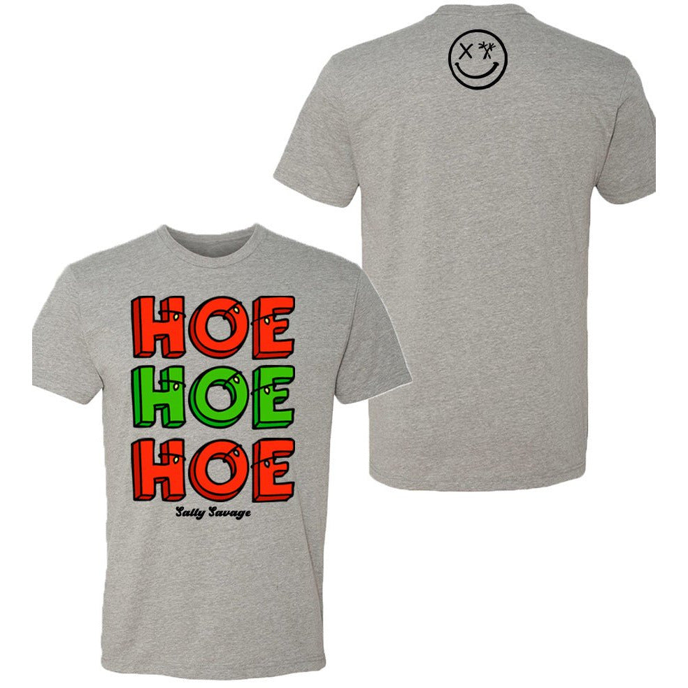 Salty Savage Unisex "HOE HOE HOE" Tee | Christmas Edition | - Salty Savage - Tee