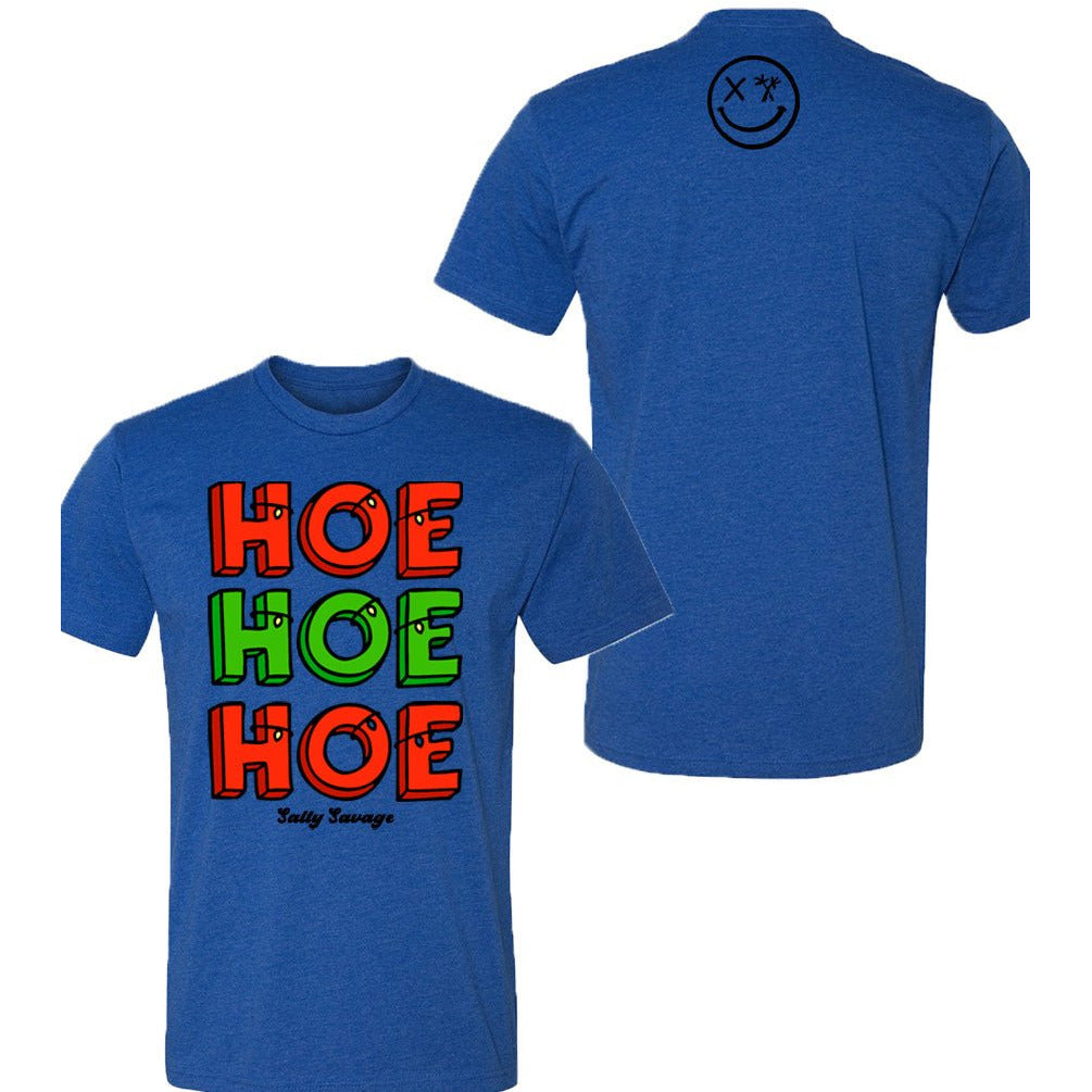 Salty Savage Unisex "HOE HOE HOE" Tee | Christmas Edition | - Salty Savage - Tee