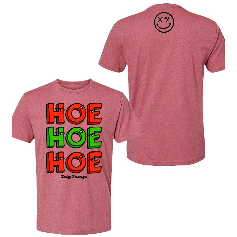 Salty Savage Unisex "HOE HOE HOE" Tee | Christmas Edition | - Salty Savage - Tee