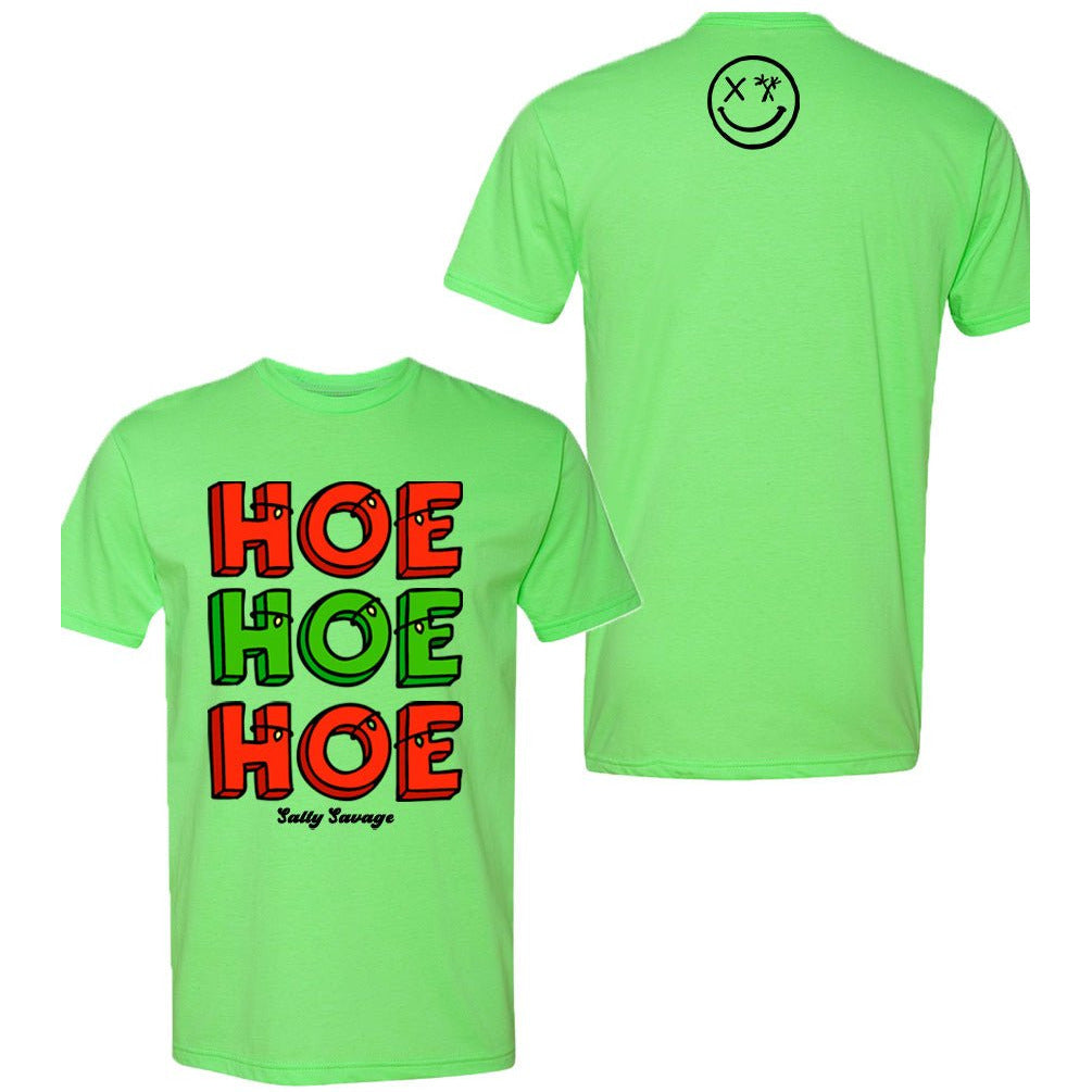 Salty Savage Unisex "HOE HOE HOE" Tee | Christmas Edition | - Salty Savage - Tee