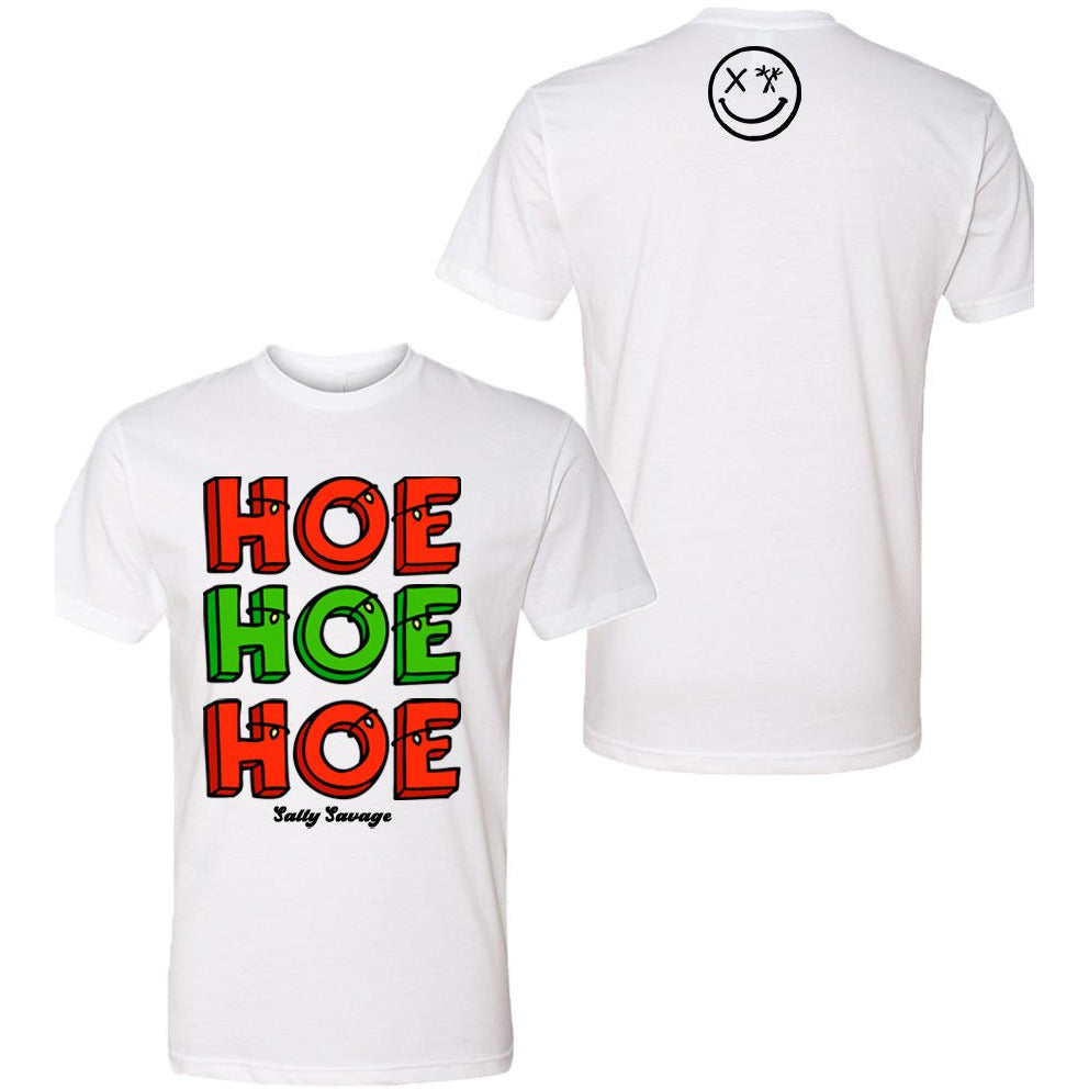 Salty Savage Unisex "HOE HOE HOE" Tee | Christmas Edition | - Salty Savage - Tee