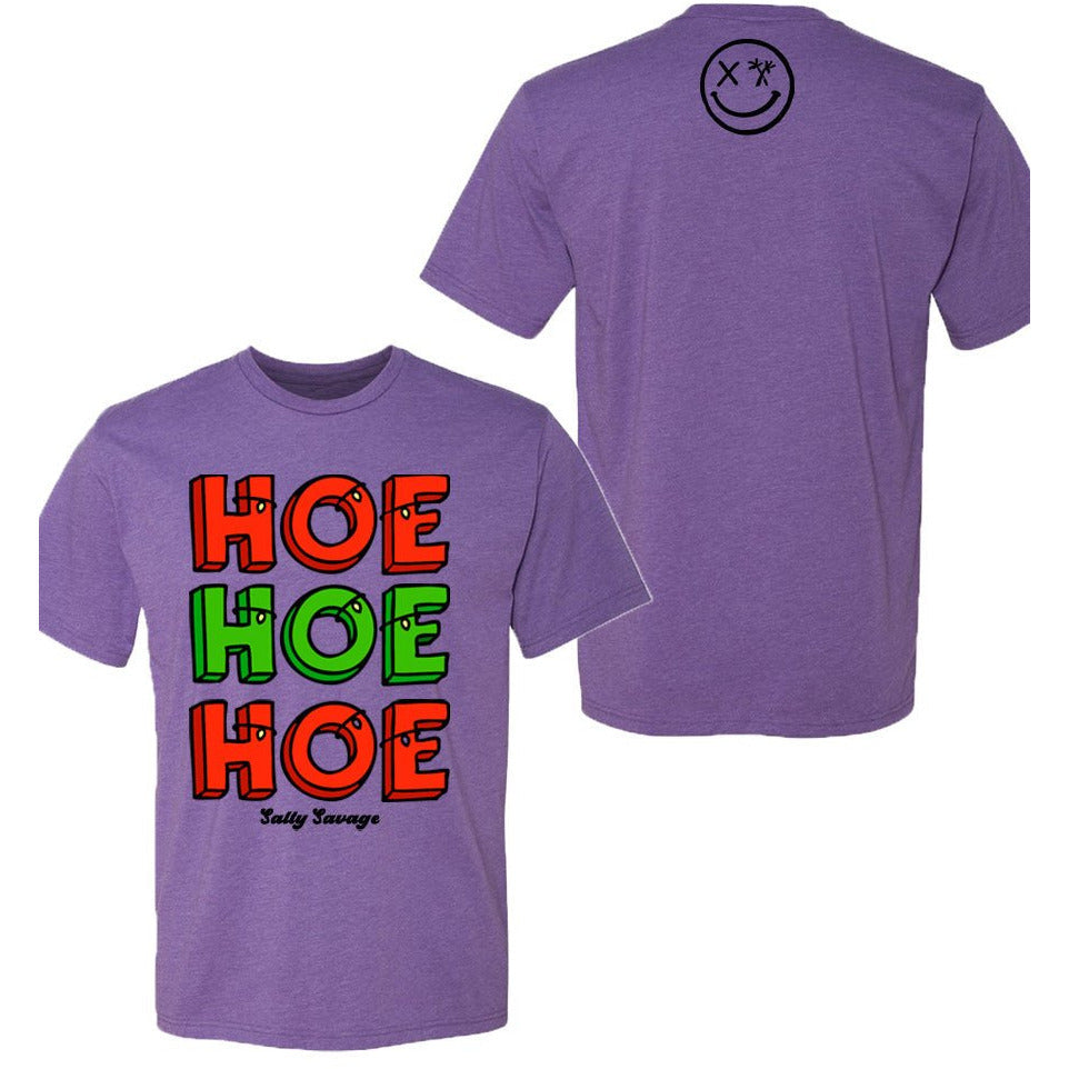 Salty Savage Unisex "HOE HOE HOE" Tee | Christmas Edition | - Salty Savage - Tee