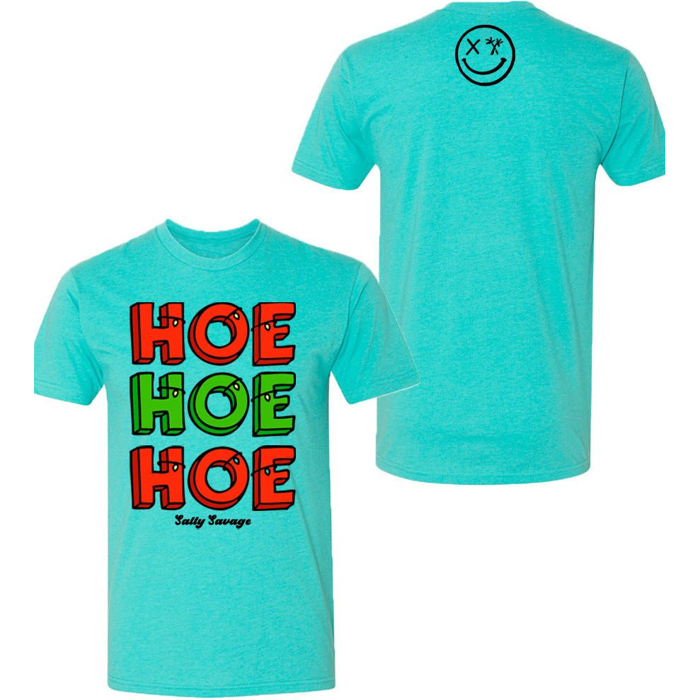 Salty Savage Unisex "HOE HOE HOE" Tee | Christmas Edition | - Salty Savage - Tee