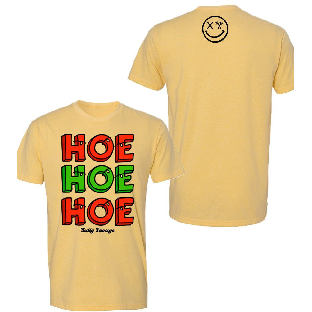 Salty Savage Unisex "HOE HOE HOE" Tee | Christmas Edition | - Salty Savage - Tee