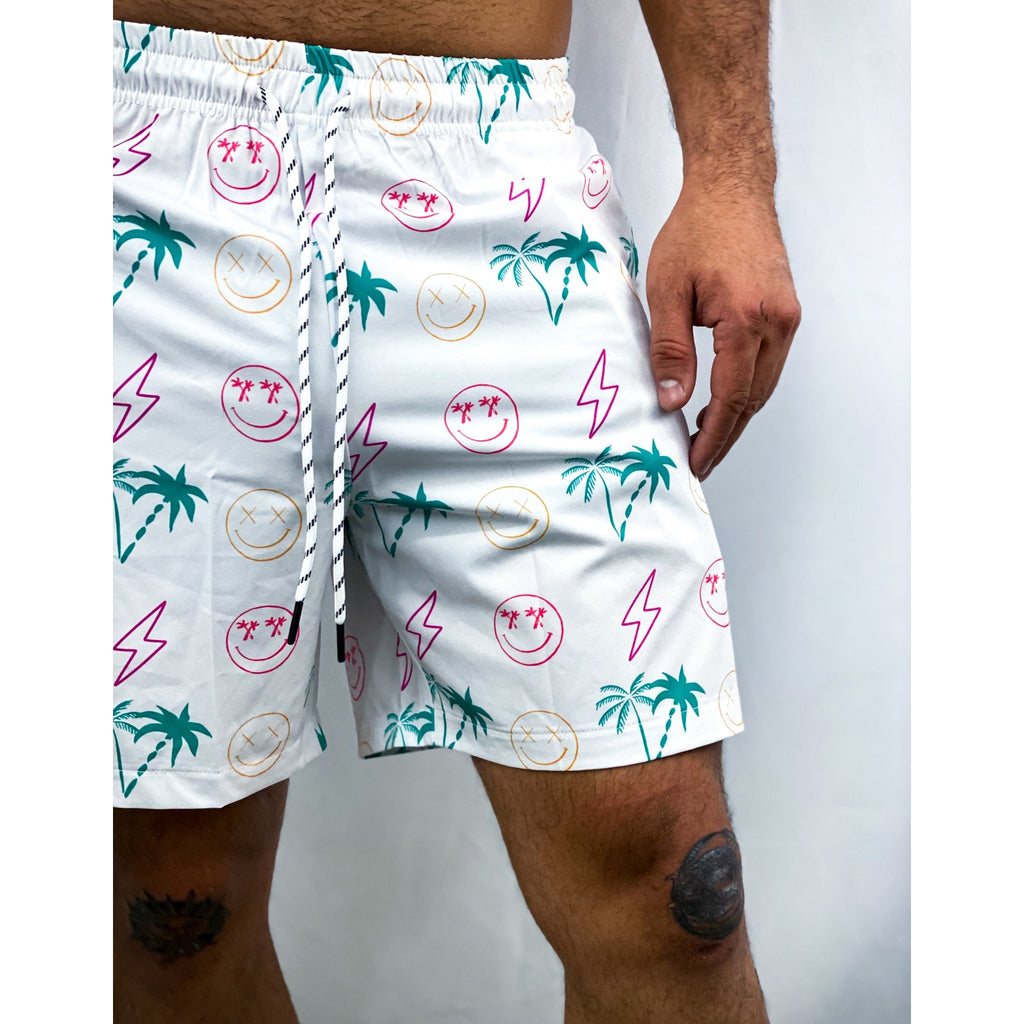 Salty Savage Men's “Happy Thoughts” Performance Boxer Briefs