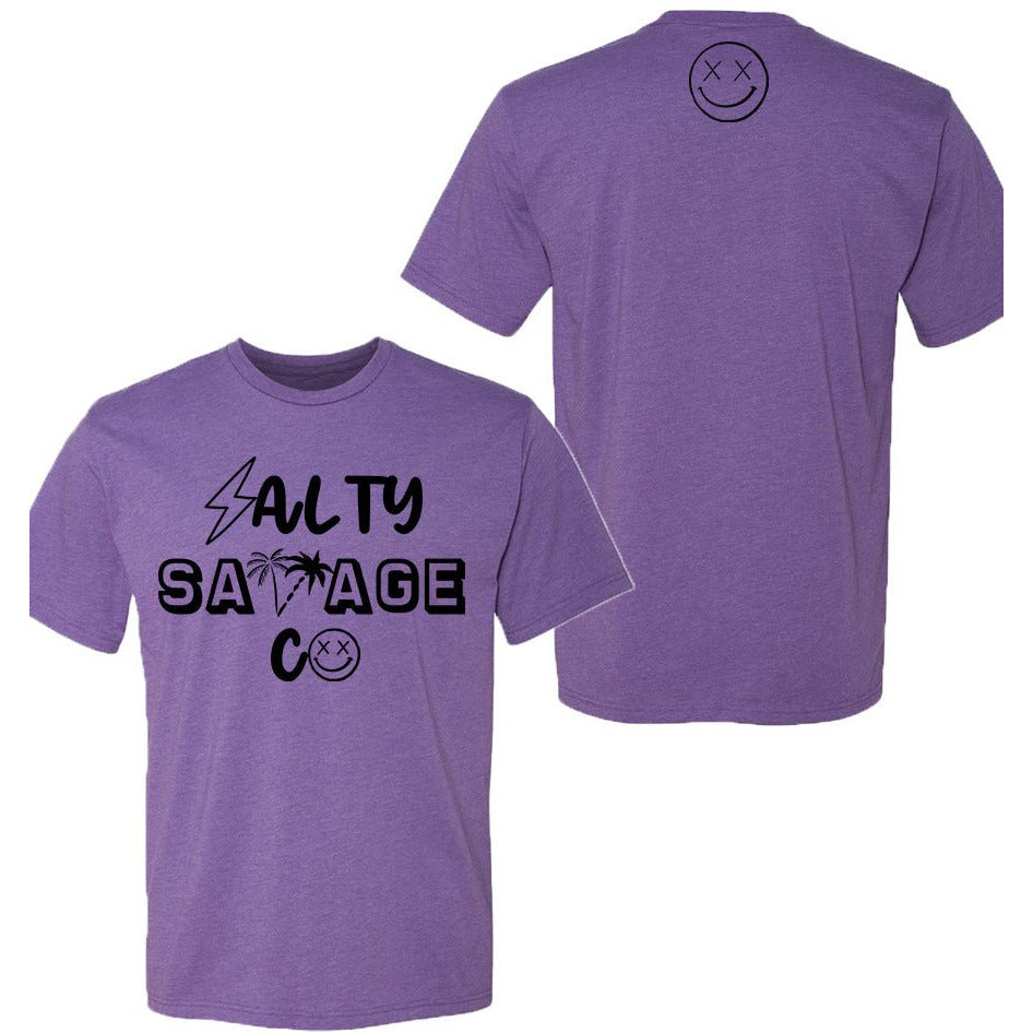 Salty Savage Unisex "90's Logo" Tee | In Your Face | Black - Salty Savage - Tee