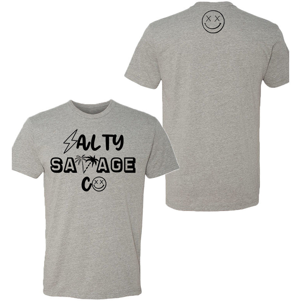 Salty Savage Unisex "90's Logo" Tee | In Your Face | Black - Salty Savage - Tee
