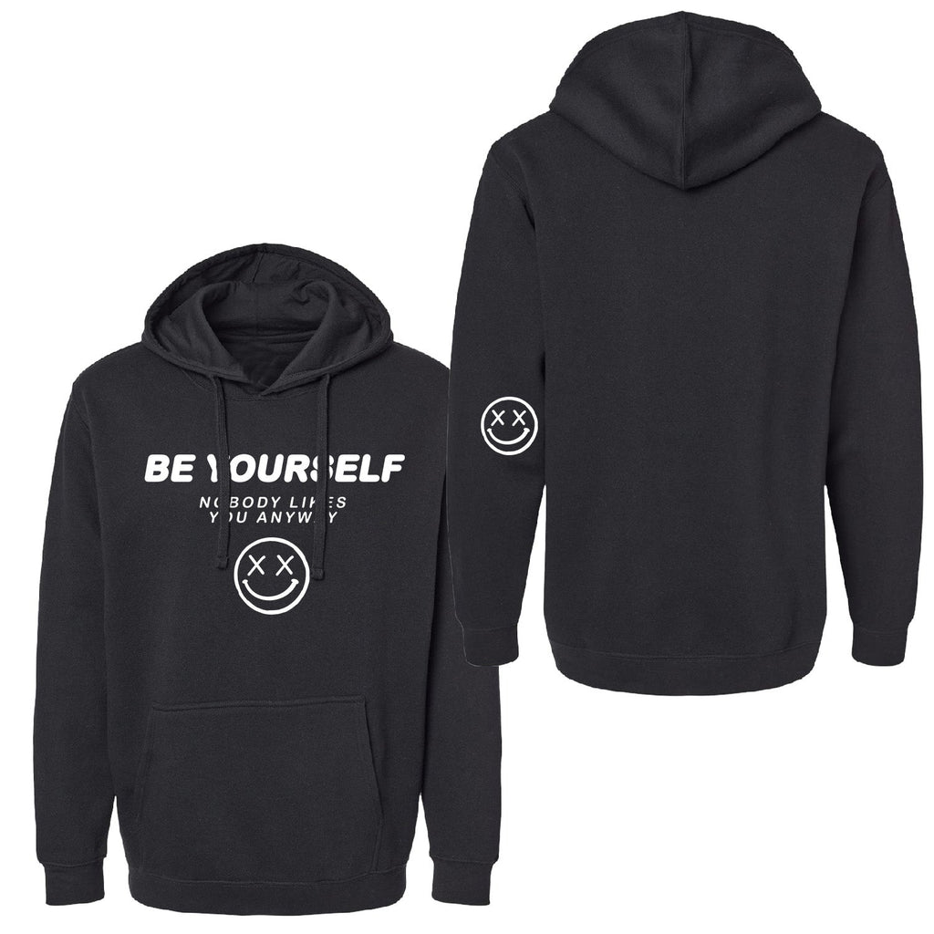 Salty Savage Unisex "BE YOURSELF" Classic Cozy Hoodie | Black/White - Salty Savage - Outerwear