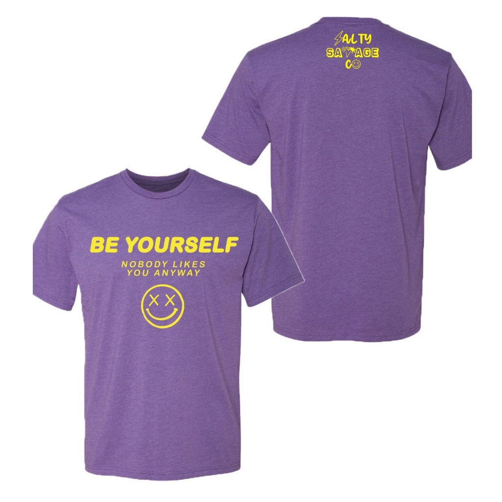 Salty Savage Unisex "Be Yourself" Tee | In Your Face | Yellow - Salty Savage - Tee