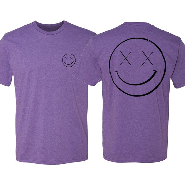 Salty Savage Unisex OG Smile Business in the Front, Party in the Back OG Smile Tee | Purple/Black - Salty Savage - Tee