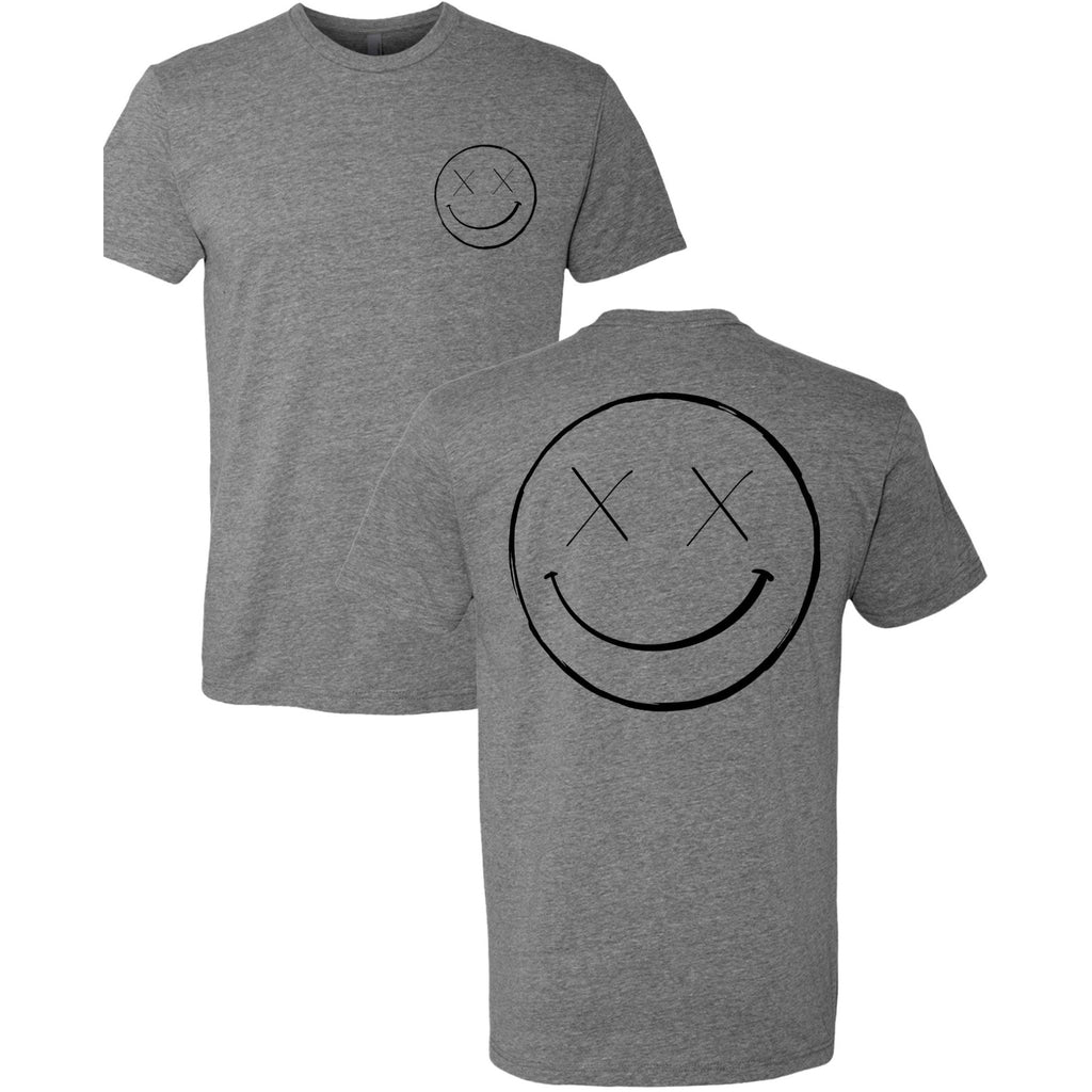 Salty Savage Unisex OG Smile “Business in the Front, Party in the Back” Tee | Gray/Black - Salty Savage - Tee