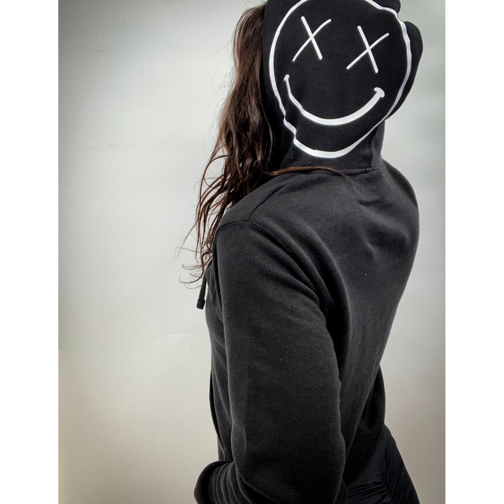 Salty Savage Unisex "OG Smile" Classic Cozy Hoodie | Dead Head Edition | Black/White - Salty Savage - Outerwear