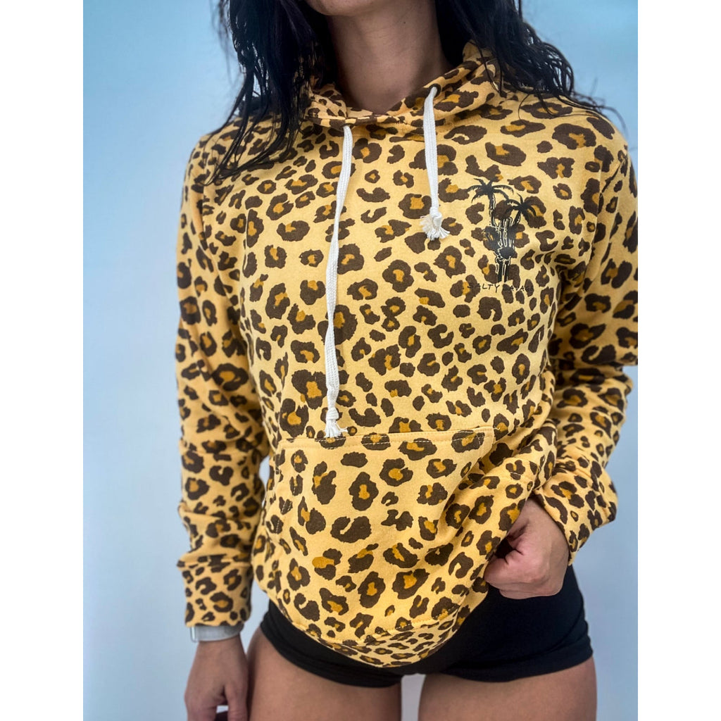 Salty Savage Unisex "Rock On" Hoodie | Basic | Brown Leopard Print - Salty Savage - Outerwear