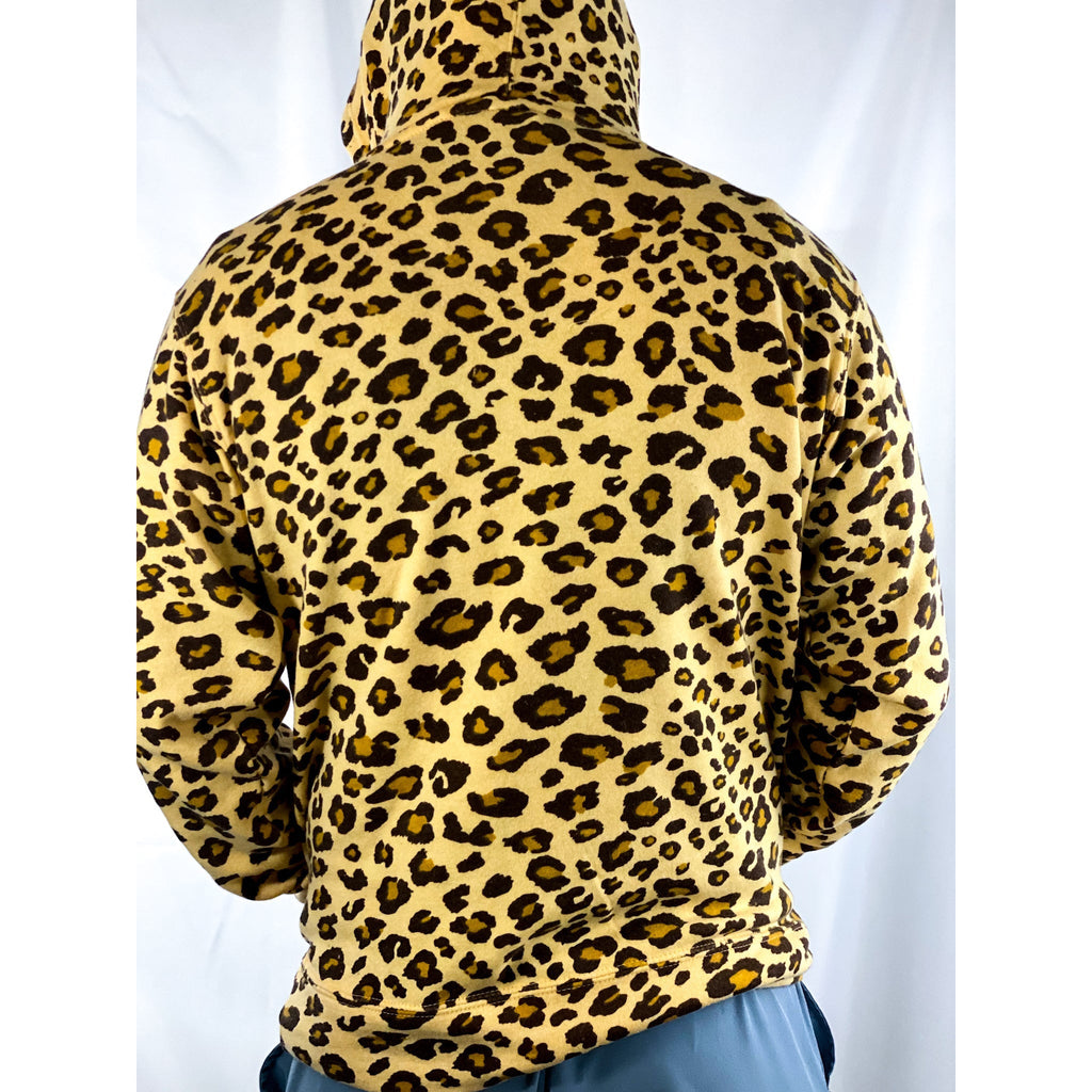 Salty Savage Unisex Seeing Double Palm Smile Hoodie | In Your Face | Brown Leopard Print - Salty Savage - Outerwear