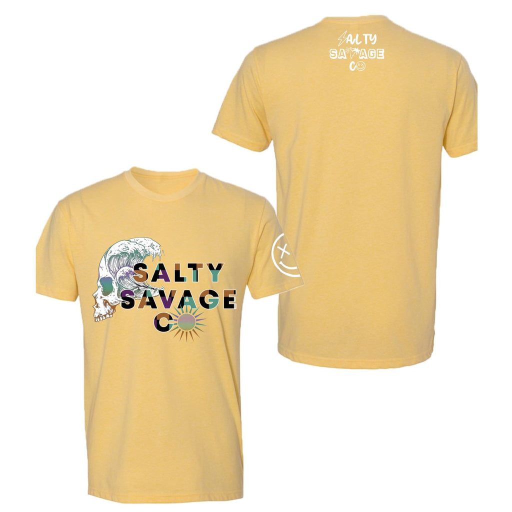 Salty Savage Unisex "SKULL WAVE" Tee | In Your Face | - Salty Savage - Tee